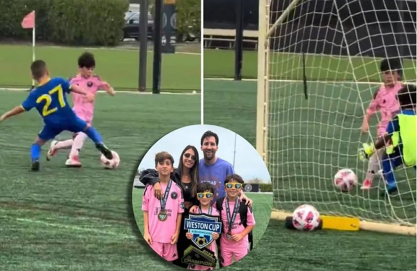 WATCH: Ciro Messi scores a stunning goal in the style of his father (Video)